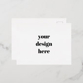 Personaliseren of aanpassen folie feestdagen briefkaart (Voorkant / Achterkant)