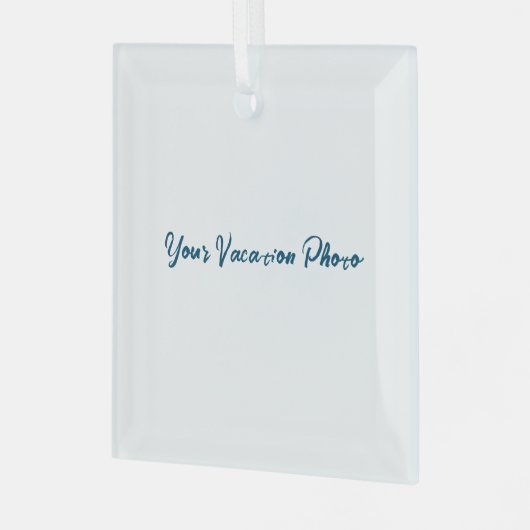 Personaliseren of aanpassen glas ornament (Voorkant links)