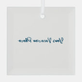 Personaliseren of aanpassen glas ornament (Achterkant)