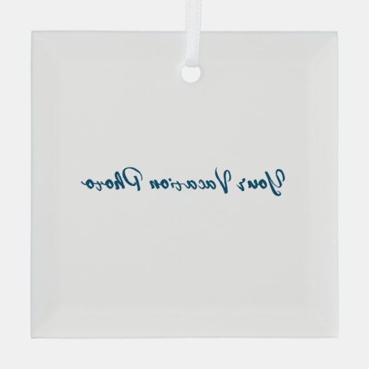 Personaliseren of aanpassen glas ornament (Achterkant)
