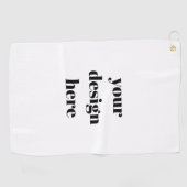 Personaliseren of aanpassen golfhanddoek (Horizontaal)