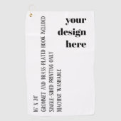 Personaliseren of aanpassen golfhanddoek (Voorkant)