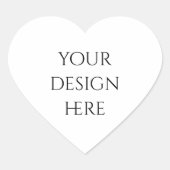 Personaliseren of aanpassen hart sticker (Voorkant)