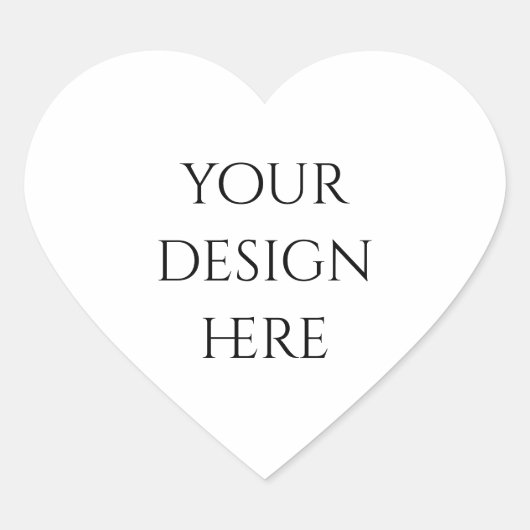 Personaliseren of aanpassen hart sticker (Voorkant)