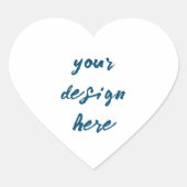 Personaliseren of aanpassen hart sticker (Voorkant)