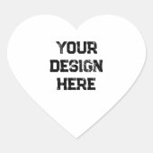Personaliseren of aanpassen hart sticker (Voorkant)