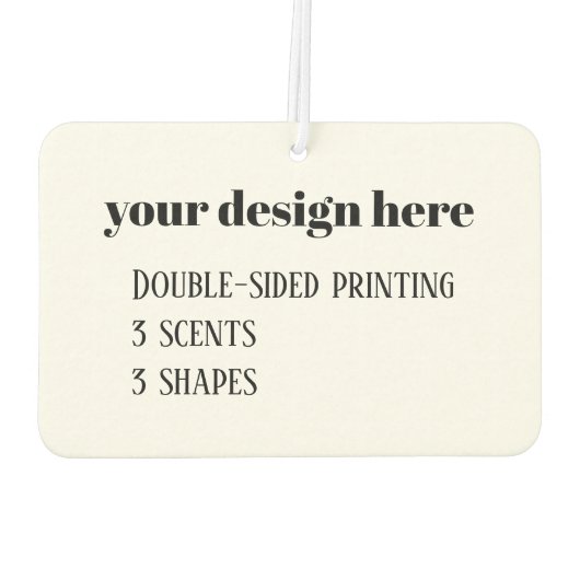 Personaliseren of aanpassen luchtverfrisser (Achterkant)