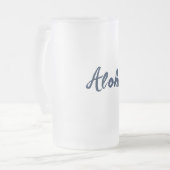 Personaliseren of aanpassen matglas bierpul (Voorkant links)