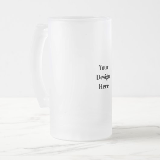 Personaliseren of aanpassen matglas bierpul (Voorkant links)