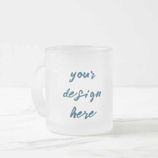 Personaliseren of aanpassen matglas koffiemok (Voorkant links)
