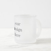 Personaliseren of aanpassen matglas koffiemok (Voorkant rechts)