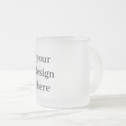Personaliseren of aanpassen matglas koffiemok (Voorkant rechts)