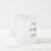 Personaliseren of aanpassen matglas koffiemok (Voorkant links)