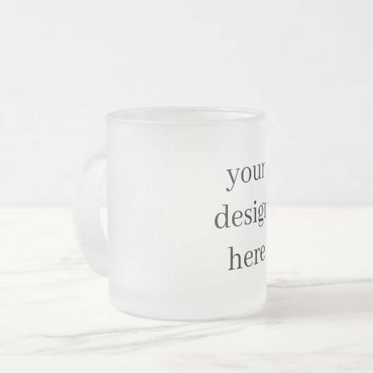 Personaliseren of aanpassen matglas koffiemok (Voorkant links)