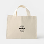 Personaliseren of aanpassen mini tote bag (Achterkant)