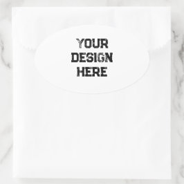 Personaliseren of aanpassen ovale sticker