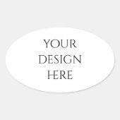 Personaliseren of aanpassen ovale sticker (Voorkant)