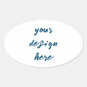 Personaliseren of aanpassen ovale sticker (Voorkant)