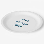 Personaliseren of aanpassen papieren bordje (Gekanteld)