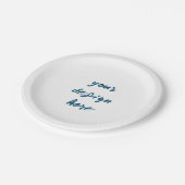 Personaliseren of aanpassen papieren bordje (Gekanteld)