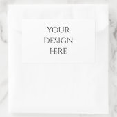 Personaliseren of aanpassen rechthoekige sticker (Tas)