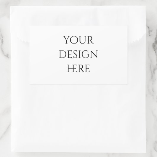 Personaliseren of aanpassen rechthoekige sticker (Tas)