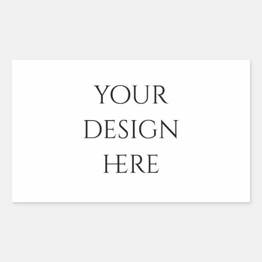 Personaliseren of aanpassen rechthoekige sticker (Voorkant)