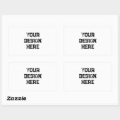 Personaliseren of aanpassen rechthoekige sticker (Vel)