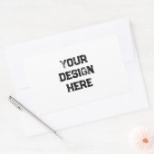 Personaliseren of aanpassen rechthoekige sticker (Envelop)