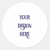 Personaliseren of Aanpassen Ronde Sticker (Voorkant)