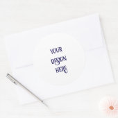 Personaliseren of Aanpassen Ronde Sticker (Envelop)