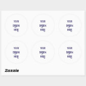 Personaliseren of Aanpassen Ronde Sticker (Vel)