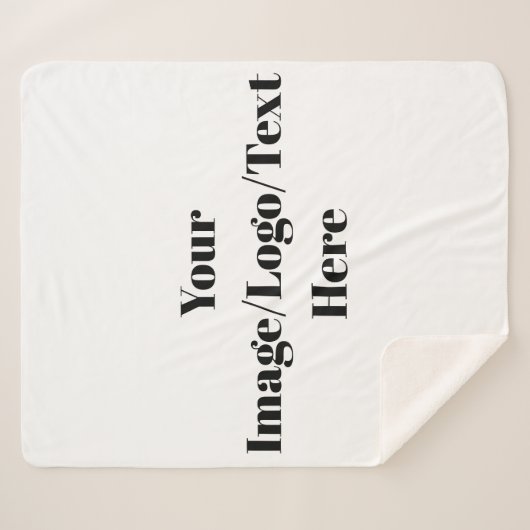 Personaliseren of aanpassen sherpa deken (Voorkant (horizontaal))