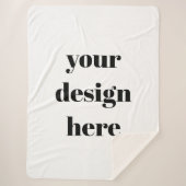 Personaliseren of aanpassen sherpa deken (Voorkant)