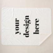 Personaliseren of aanpassen sherpa deken (Voorkant (horizontaal))