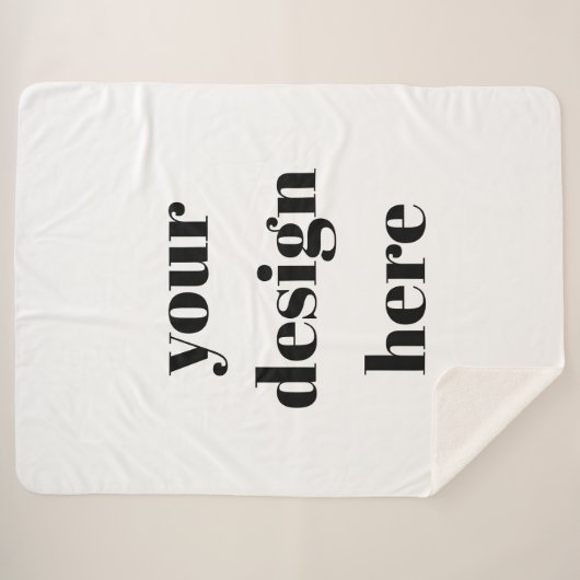 Personaliseren of aanpassen sherpa deken (Voorkant (horizontaal))
