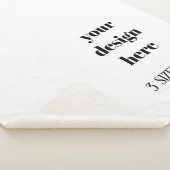 Personaliseren of aanpassen sherpa deken (3/4)