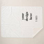 Personaliseren of aanpassen sherpa deken (Voorkant (horizontaal))