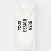 Personaliseren of aanpassen spandoek (Verticaal)