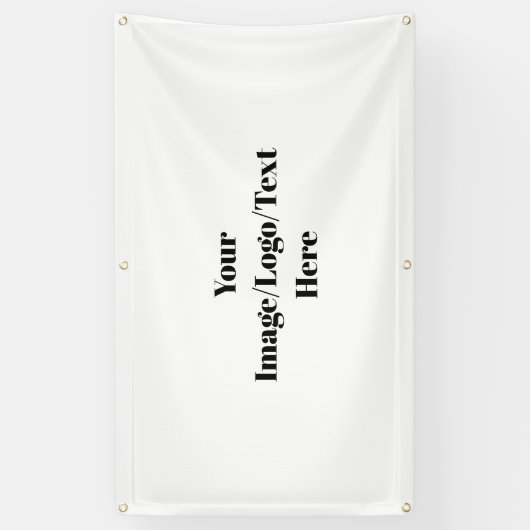 Personaliseren of aanpassen spandoek (Verticaal)