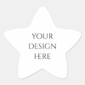 Personaliseren of aanpassen ster sticker (Voorkant)