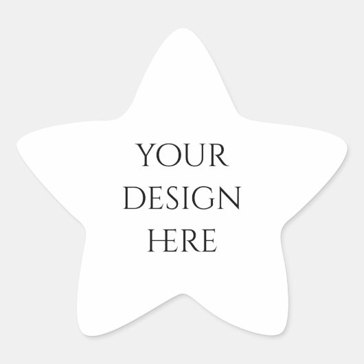 Personaliseren of aanpassen ster sticker (Voorkant)