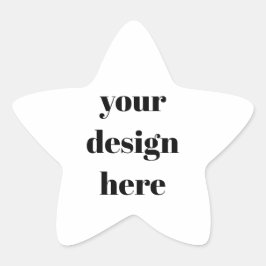 Personaliseren of aanpassen ster sticker
