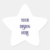 Personaliseren of Aanpassen Ster Sticker (Voorkant)