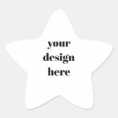 Personaliseren of aanpassen ster sticker (Voorkant)