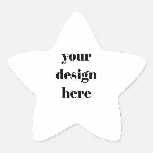 Personaliseren of aanpassen ster sticker (Voorkant)