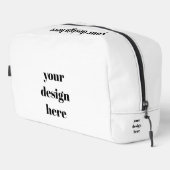 Personaliseren of aanpassen toilettasje (Rechterhoek)