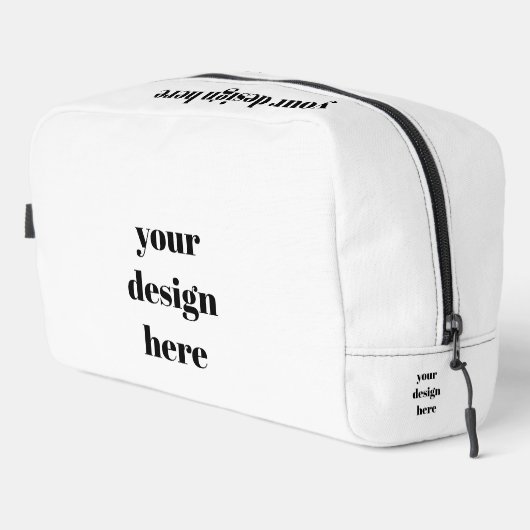 Personaliseren of aanpassen toilettasje (Rechterhoek)