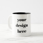 Personaliseren of aanpassen tweekleurige koffiemok (Voorkant links)