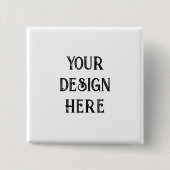 Personaliseren of Aanpassen Vierkante Button 5,1 Cm (Voorkant)